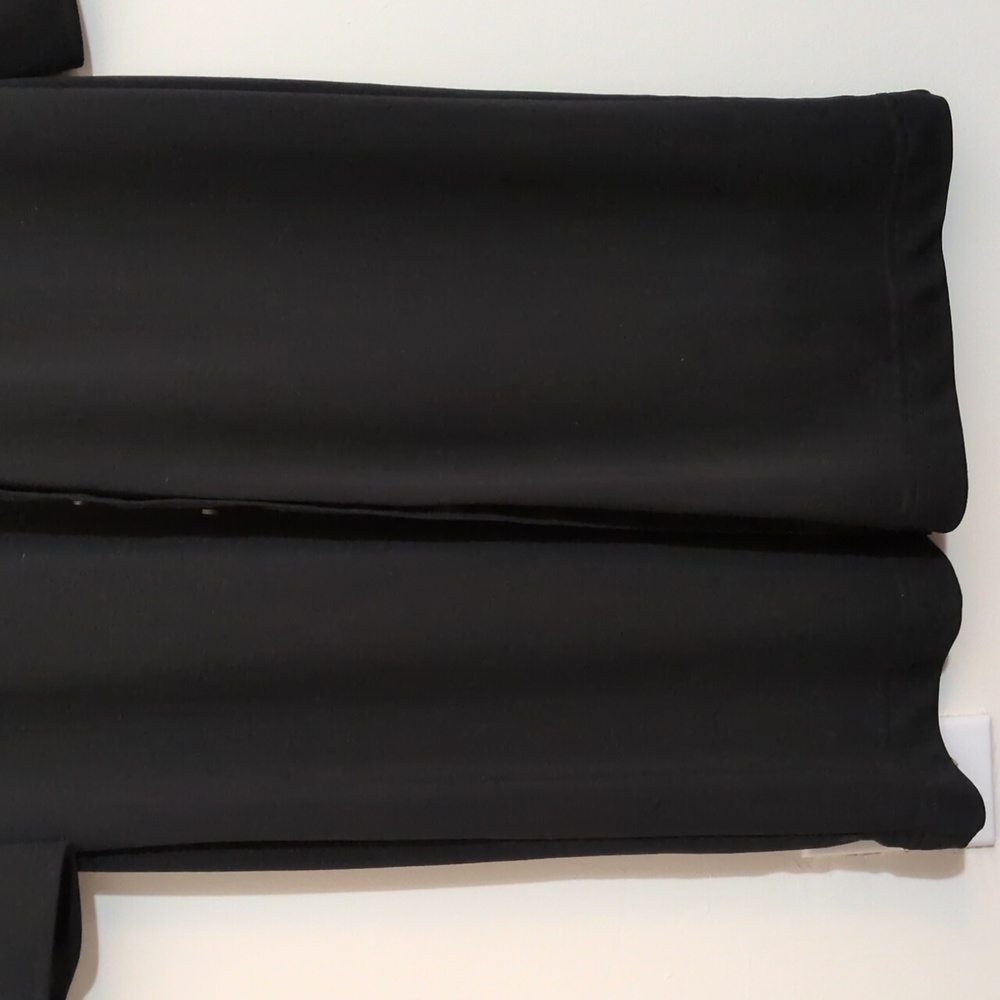 Express Black Midi Dress Button Down Front Size 9/10 - Picture 4 of 7